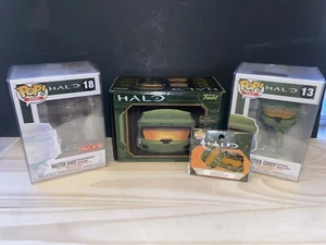 Funko pop! Master Chief active camo & Master Chief edition w/pins TARGET EXC - Picture 1 of 7