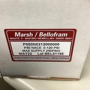 Marsh Bellofram P50 NACE 0-120 PSI 40 micron filter Valve Belgas BAS - Picture 1 of 3