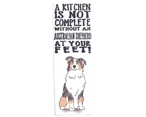 Blue Merle Australian Shepherd Dog Art Magnet Gift Collectible Kitchen Decor - Picture 1 of 12