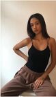 Urban Outfitters Black Strappy Back Bungee Bodysuit Size Large RRP 26