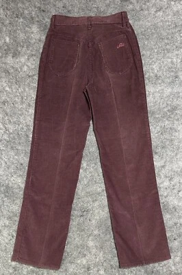 Vintage CHIC de H.I.S. Pantalones Pana Mujer’s 12 Rosa Malva Cintura Alta Años 70’s Foto 1 de 4