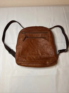 GEBRAUCHTER JACK GEORGES ECHTLEDER RUCKSACK BRAUN HERGESTELLT IN DEN USA VIEL LAGER - Bild 1 von 24