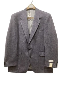 Christian Brooks Sportcoat Mens 44 Reg NEW Herringbone Wool Tweed Gray 2 Button - Picture 1 of 8