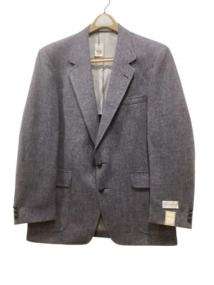Christian Brooks Sportcoat Mens 44 Reg NEW Herringbone Wool Tweed Gray 2 Button - Image 1 of 4