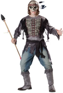 NEW InCharacter Zombie Indian Halloween Mens Adult Costume Spirit Warrior - Picture 1 of 2