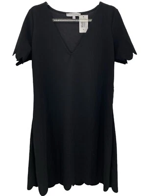 Vestido recto festoneado The Vanity Room negro para mujer talla mediana M EE. UU. NUEVO CON ETIQUETAS Foto 1 de 4