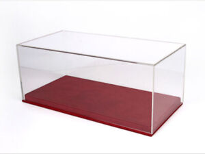 BBR Acrylglas Vitrine 1:18 Rot / Display Case 1/18 Red VET1804A1