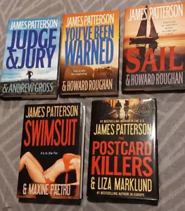 5 James Patterson Books Judge & Jury, You've been Warned, Sail, Swimsuit ...-Bx7 - Imagen 1 de 11