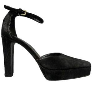 GUCCI By Tom Ford ~ F/W 1996 Runway Heels ~ Black Pony Hair ~ 5M - Bild 1 von 10