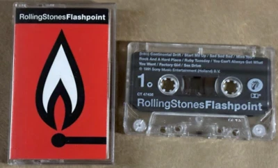 THE ROLLING STONES - Flashpoint  (1991) Cassette Tape. NEAR MINT! - Image 1 of 3