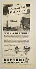 1947 Print Ad Neptune Outboard Motors Muncie Gear Works Muncie,Indiana