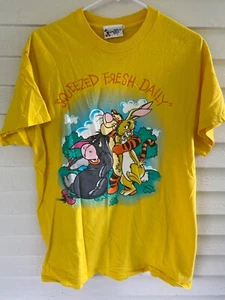 POOH & FRIENDS Shirt Large Tigger Eeyore Rabbit DISNEY WORLD Squeezed Fresh - Picture 1 of 7