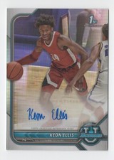 2021-22 Bowman University Basketball Keon Ellis Chrome Prospects Auto BCPA-KE