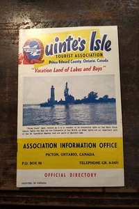 Quinte's Isle Tourist Association. "Vacation Land of Lakes and Bays" (1961) - Imagen 1 de 1