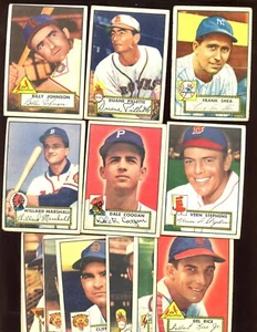 1952 Topps Baseball Card Lot Starter Set 44 Different F/G - Picture 1 of 1