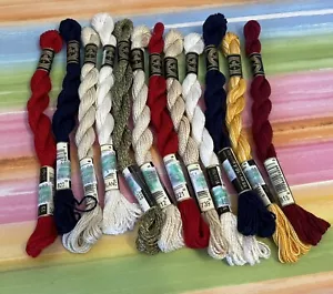 mixed lot 12 skeins DMC Perle Cotton floss - Picture 1 of 5