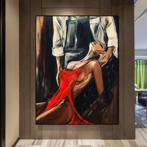Poster Coppia Astratto Tela Pittura Arte Murale Quadri Stampe Arredamento Casa - Foto 1 di 4