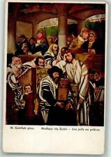 13975623 - Betende Juden Rabbi Tora sign. Gottlieb Synagoge