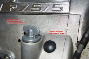 Tapón de orificio de encendido BMW Boxer R50 R60 R75/5 R80 R90 R100 BMW R45 R65 - Imagen 1 de 23