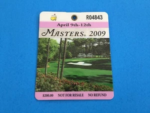 Angel Cabrera Winner Golf Augusta Masters Champions 2009 Weekly Badge Ticket - Bild 1 von 2