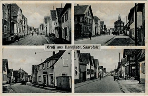 2 historische Postkarten "Zur Erinnerung Elisabeth.." und "Dannstadt, Saarpfalz" - Bild 1 von 4