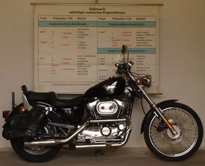 Wandbild russische Präpositionen DDR Schule 156x110 1989 vintage language chart - Bild 1 von 6