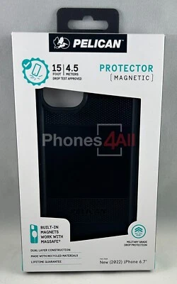 Pelican Rugged Protector MagSafe iPhone 14 Plus/ 15 Plus Black Brand NEW - Image 1 of 4