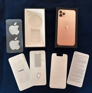 Original Apple Empty Box and Inserts for Iphone 11 Pro Max Gold 64Gb - Picture 1 of 4