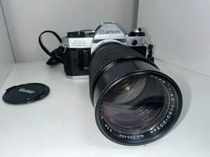 Canon AE-1 Program fotocamera reflex pellicola + 80-205 mm f4,5. Obiettivo Zoom - Testato - Foto 1 di 13