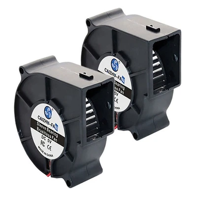 2x 75x75x30mm Turbine Radiallüfter CPU Lüfter Bauteilkühler Fan Cooler 5/12/24V - Bild 1 von 4