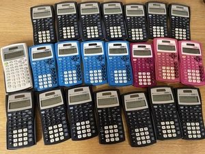 Lot of 22 Texas Instrument TI-30X IIS Solar Calculators (9 Covers) - Picture 1 of 6