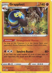Pokemon - Grapploct #092/198 - SWSH06: Chilling Reign Holo - Picture 1 of 2