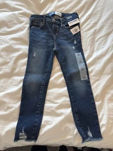 Girls 4T Old Navy Rockstar Jeggings NWT Distressed Dark Wash - Picture 1 of 3