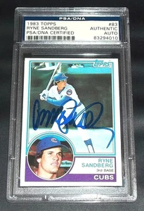 1983 Topps Signed PSA DNA Rc Ryne Sandberg Auto Ryne Sandberg Rookie Autograph - Picture 1 of 6