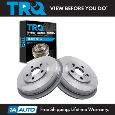 TRQ Rear Brake Drum LH RH Kit Pair Set of 2 for 2008-2014 Scion xD - Изображение 1 из 4