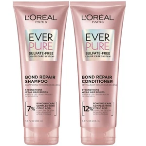 EverPure Sulfate-Free Vegan Hair Care Kit - Shampoo and Conditioner to Streng... - Picture 1 of 9