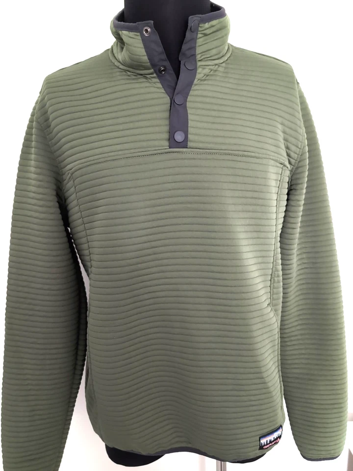 Chaqueta polar suéter verde a presión Gerry para hombre talla grande Foto 1 de 4
