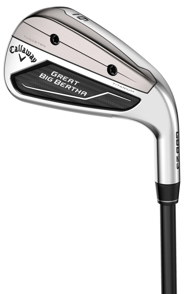 Left Hand Callaway Great Big Bertha 23 4-PW, AW Iron Set Sr Mamiya Nanocore New - Image 1 of 3
