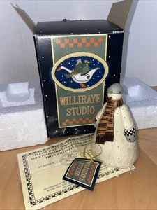 Vintage Williraye Studio 4.5” Christmas Snowman Figure WW2753 Mint w Box Certif - Picture 1 of 8