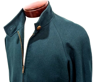 Vtg 90s Y2K PENDLETON Men's M GREEN Bomber Jacket 100% Wool Full Zip USA VEUC! * - Image 1 of 4