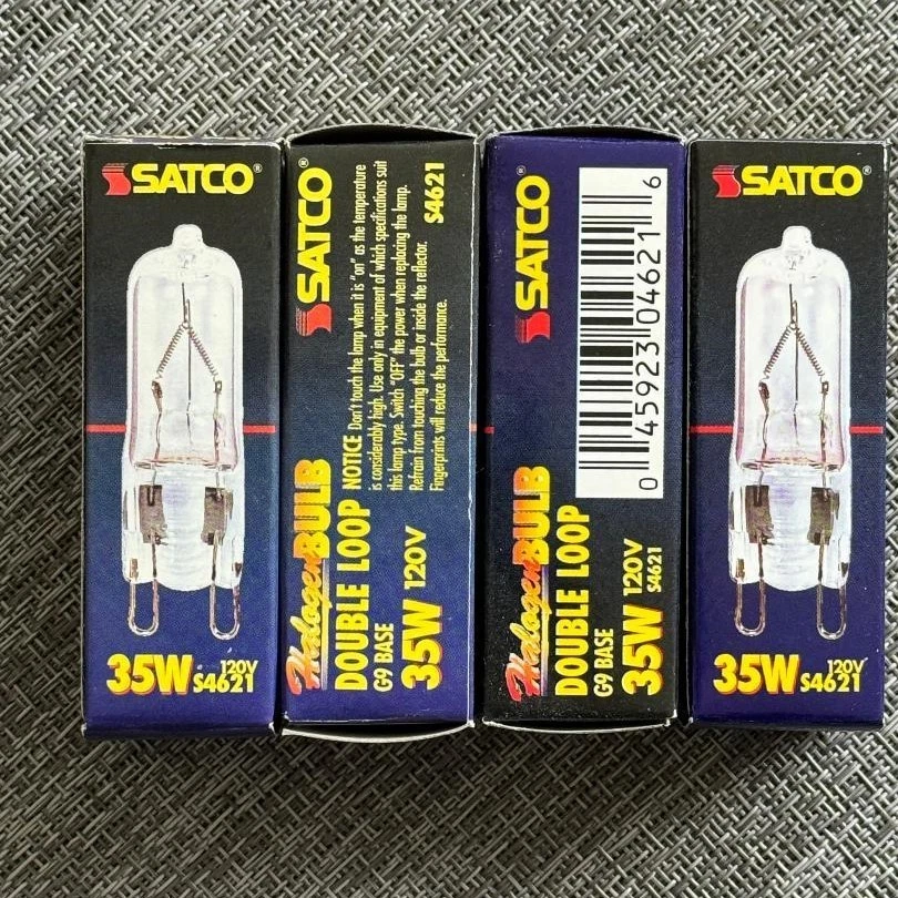 SATCO S4642 100 Watt 1700 Lumens T4 Halogen G9 Double Loop Base 120 Volt