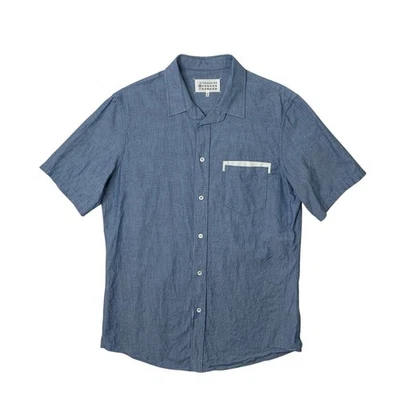 Maison Martin Margiela Shirt Mens 40 (EU 50) Blue "10" Chambray Cotton Italy - Image 1 of 4