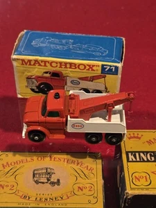 Matchbox Lesney w/ Box Esso Ford Wreck Truck #71 Original 1968 - Picture 1 of 2