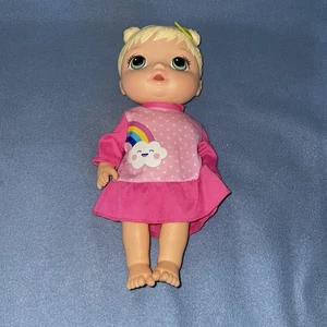 Baby Alive Needle Potty Hasbro bambola bambina capelli biondi unicorno arcobaleno snackin - Foto 1 di 11