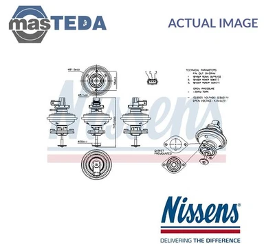 98208 EXHAUST GAS RECIRCULATION VALVE EGR NISSENS FOR TOYOTA VERSO 82KW - Image 1 of 4