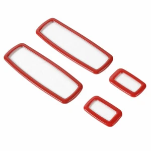 Red Car Window Lift Button Trim Frame Fit Durango Journey Cherokee Grand Cheroke - Picture 1 of 7