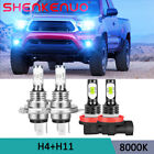 For Toyota Tundra 2014-2020 LED Headlights High Low Lamp+Fog Light Bulbs 8000K