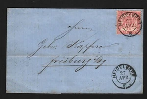 OPC 1864 Germany Baden Heidelberg to Freiberg Mi#18 Sc#20 47867 - Picture 1 of 3