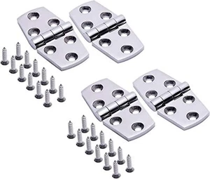 4PCS Stainless Steel Marine Boat Hinges 3" *1.5" Strap Hinges Heavy Duty - Picture 1 of 8