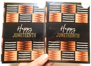 2 cartes Shaoguan Happy Juineteenth 19 juin noir afro-américain - Photo 1/6